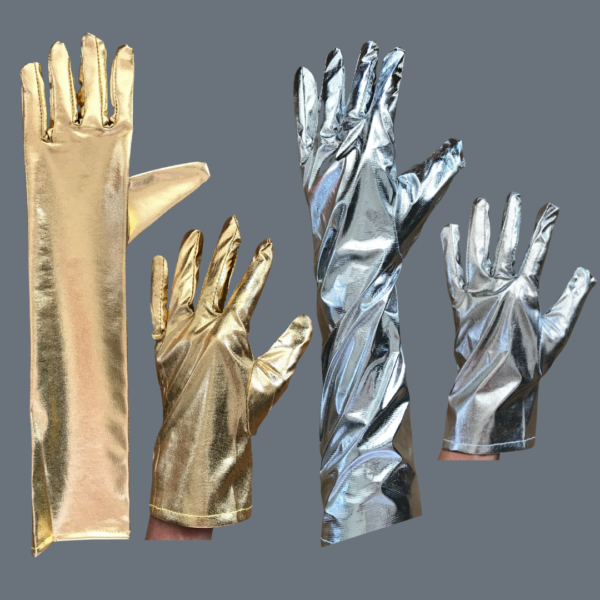 Metallic Gloves - Long Short