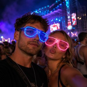 Lumo Light Up Festival Glasses