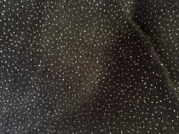 Sheer Play Skirt - Black Double Glitter