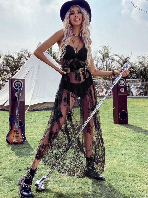 Sheer Boho Festival Dress