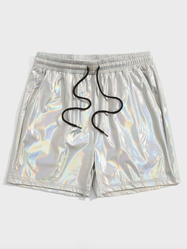 Silver Metallic Men’s Shorts