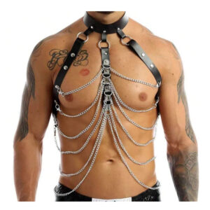 Men’s Chain Choker Harness
