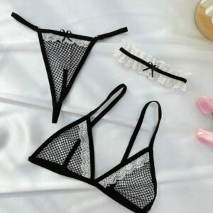 3pc Mesh & Lace Choker Set