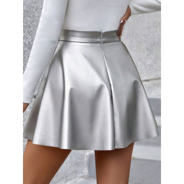 Silver Matte Skirt