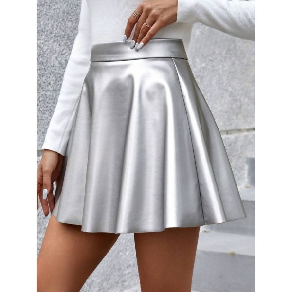 Silver Matte Skirt