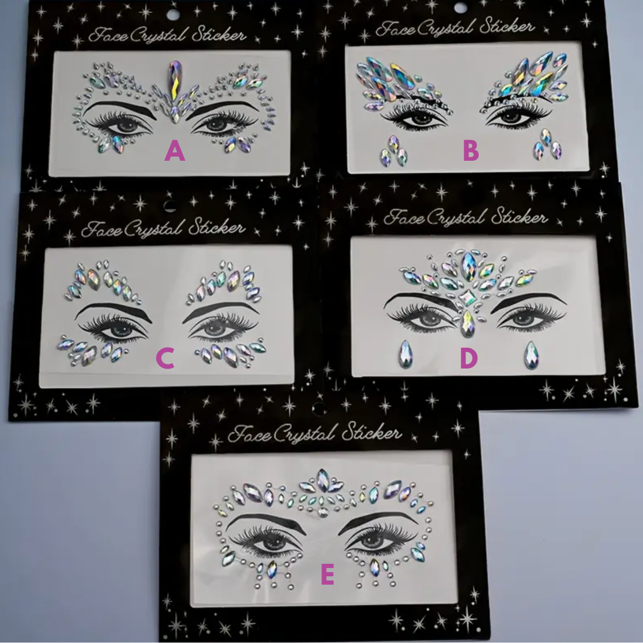 Face Jewel Gem Stick On's