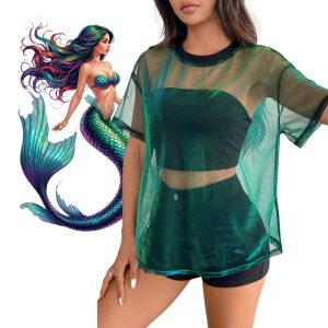 Metallic Sheer Mermaid T-Shirt