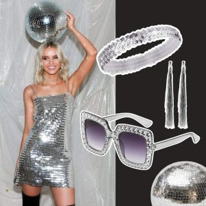 70s 80s Disco Dress Up Set