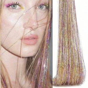 Metallic Hair Tinsel Extensions