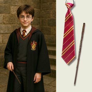 Harry Potter Wand & Tie