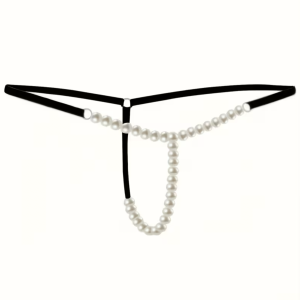 Faux Pearl G-String