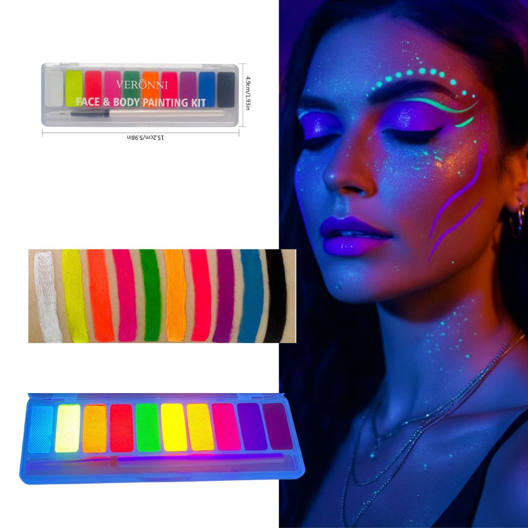 Fluorescent UV Fine Makeup Pallet Fluorescent UV Fine Makeup Pallet