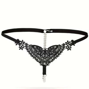 Heart Detail Pearl Thong