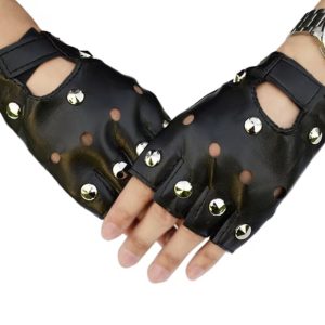 Studded Biker Style Gloves