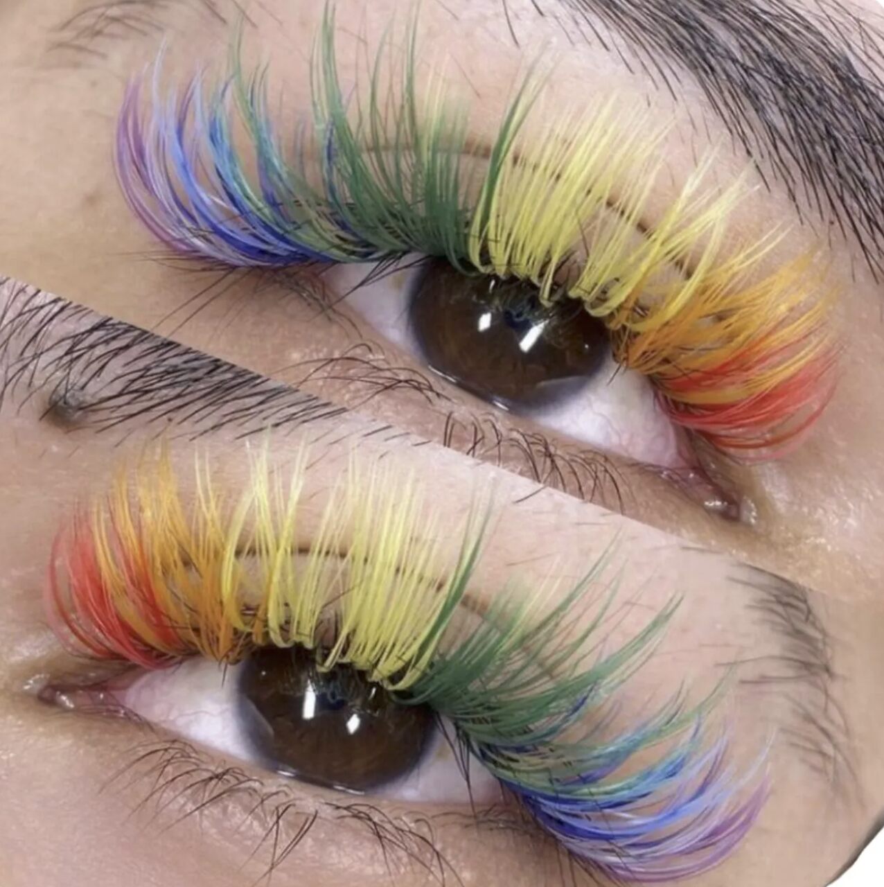 False Lashes - Rainbow